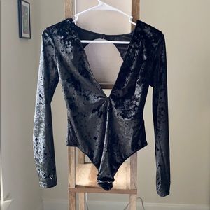 Velvet bodysuit